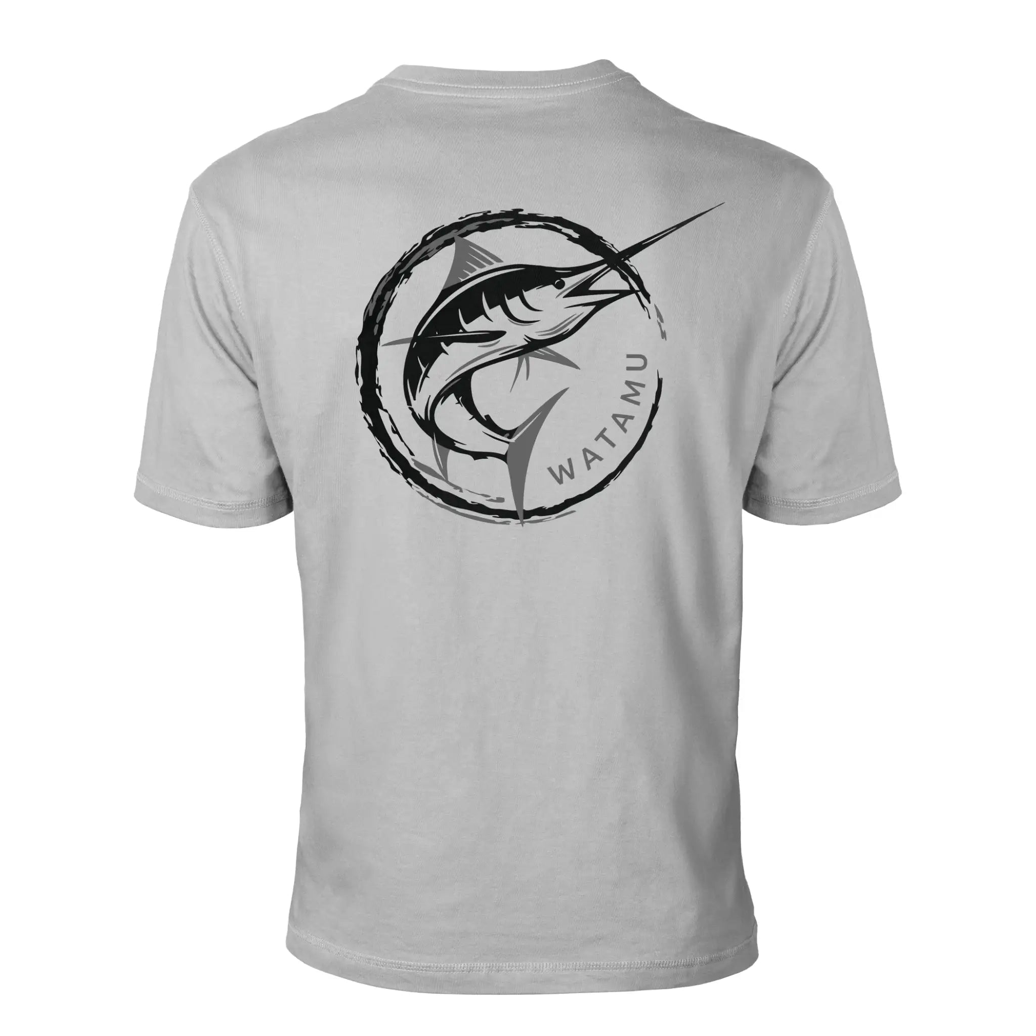 Watamu Marlin Grey Short Sleeves T-Shirt