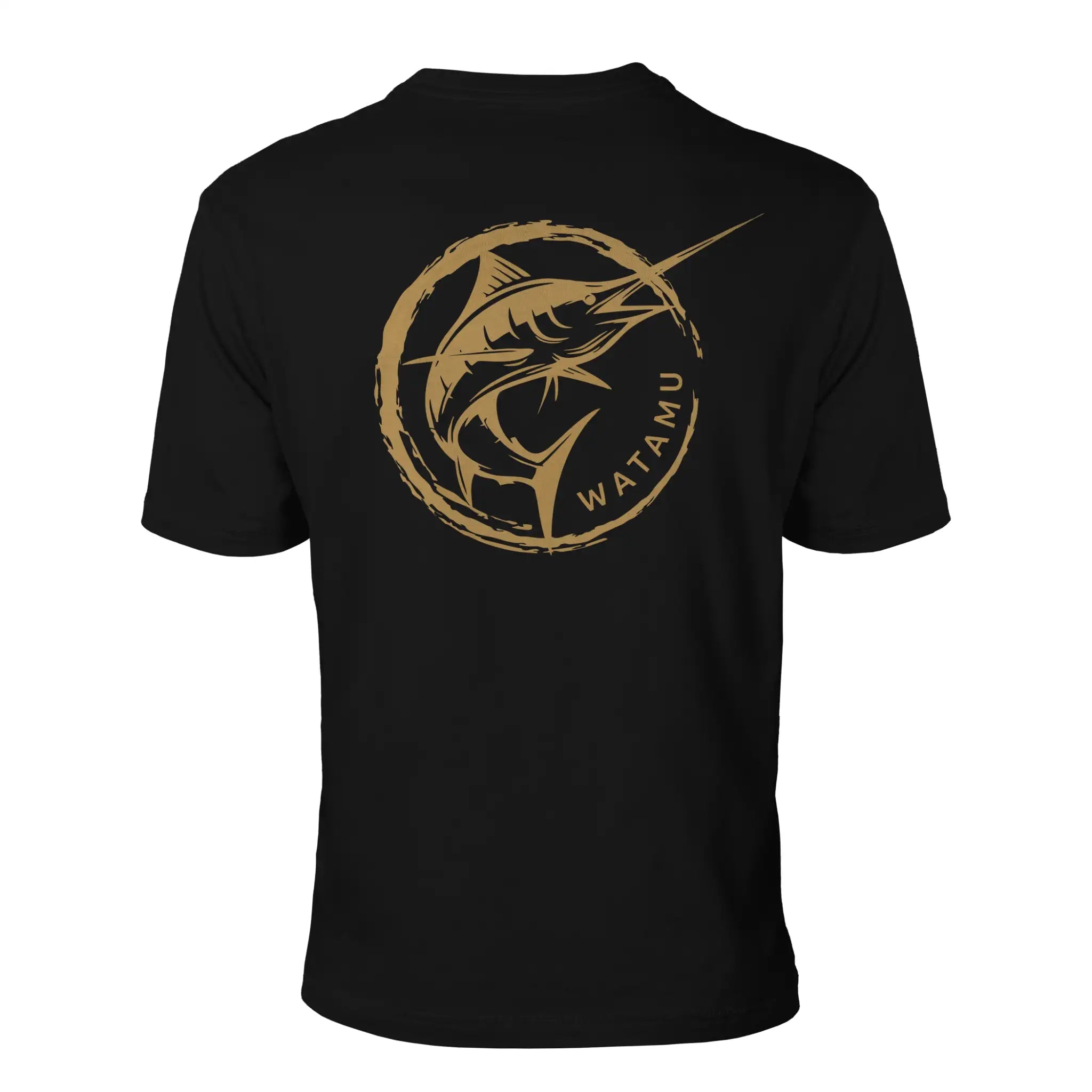 Watamu Marlin Black Short Sleeves T-Shirt