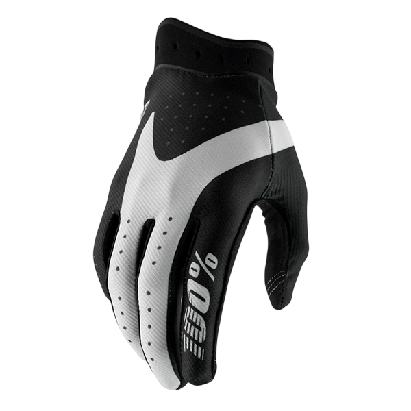 100% Itrack Black/Grey Gloves