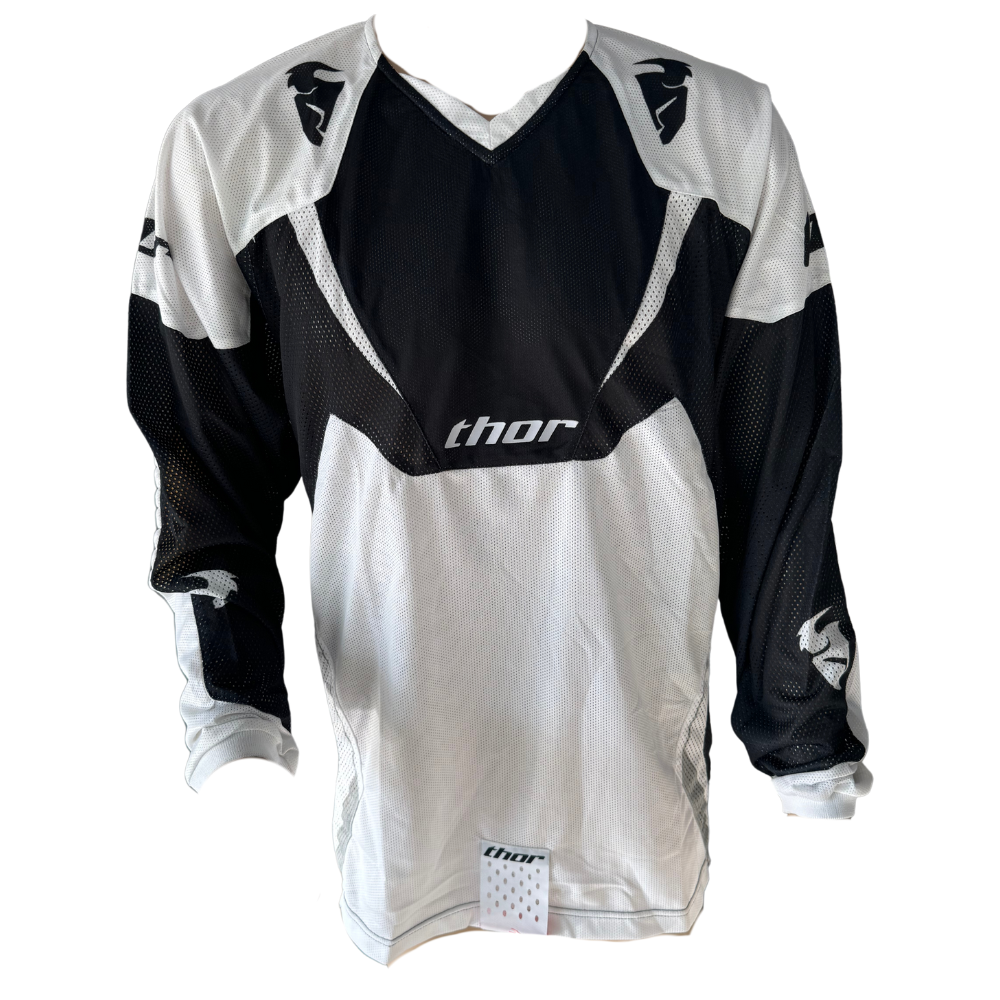 MC Auto: Thor AC Vented Black/White Jersey