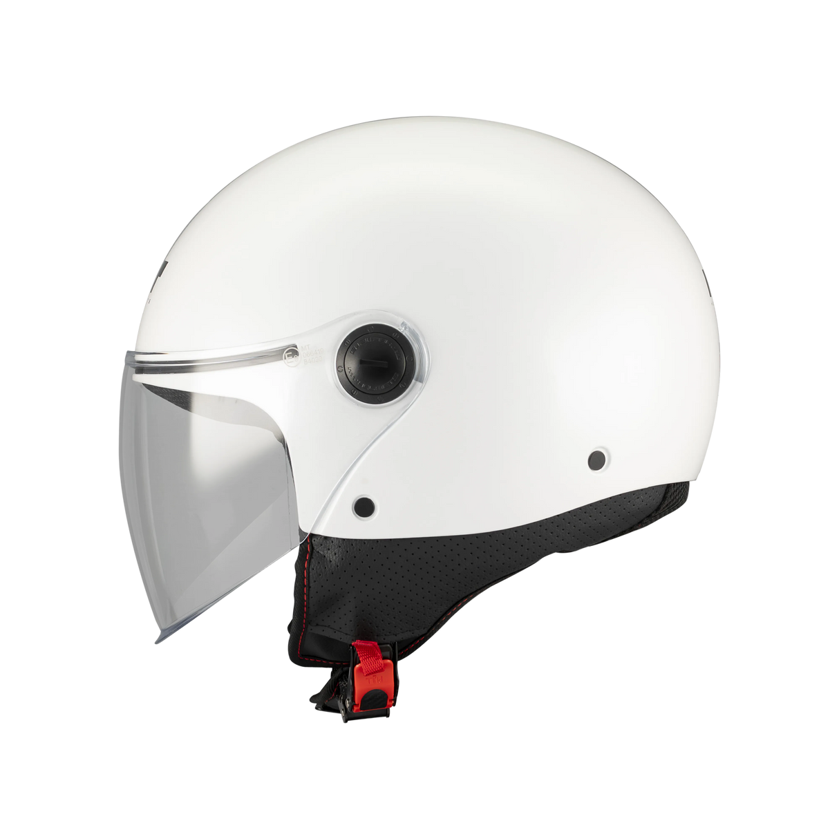 MT OF501 Street S Puree A1 Gloss White Open Face Helmet