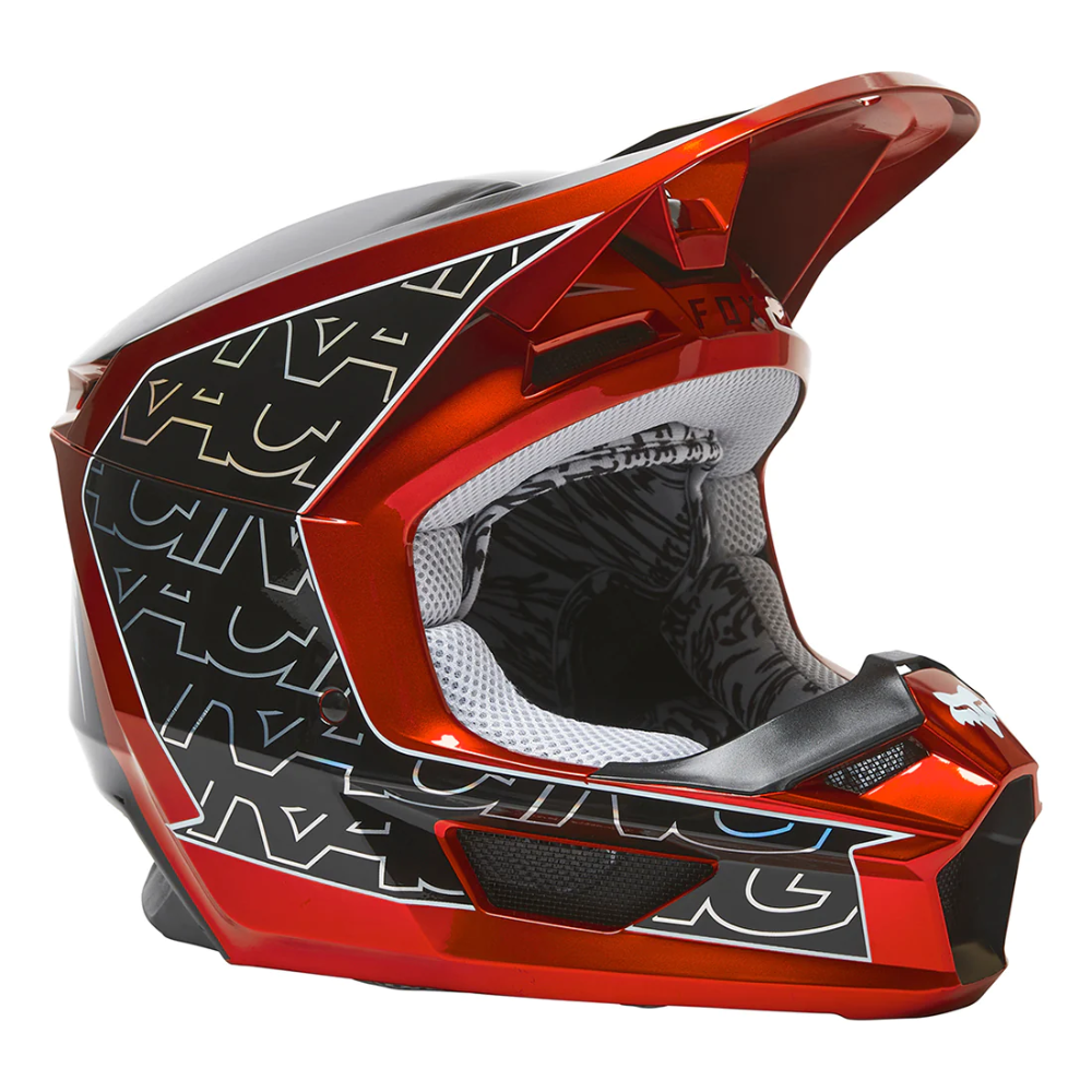 MC Auto: Fox V1 Peril Flo Red Helmet