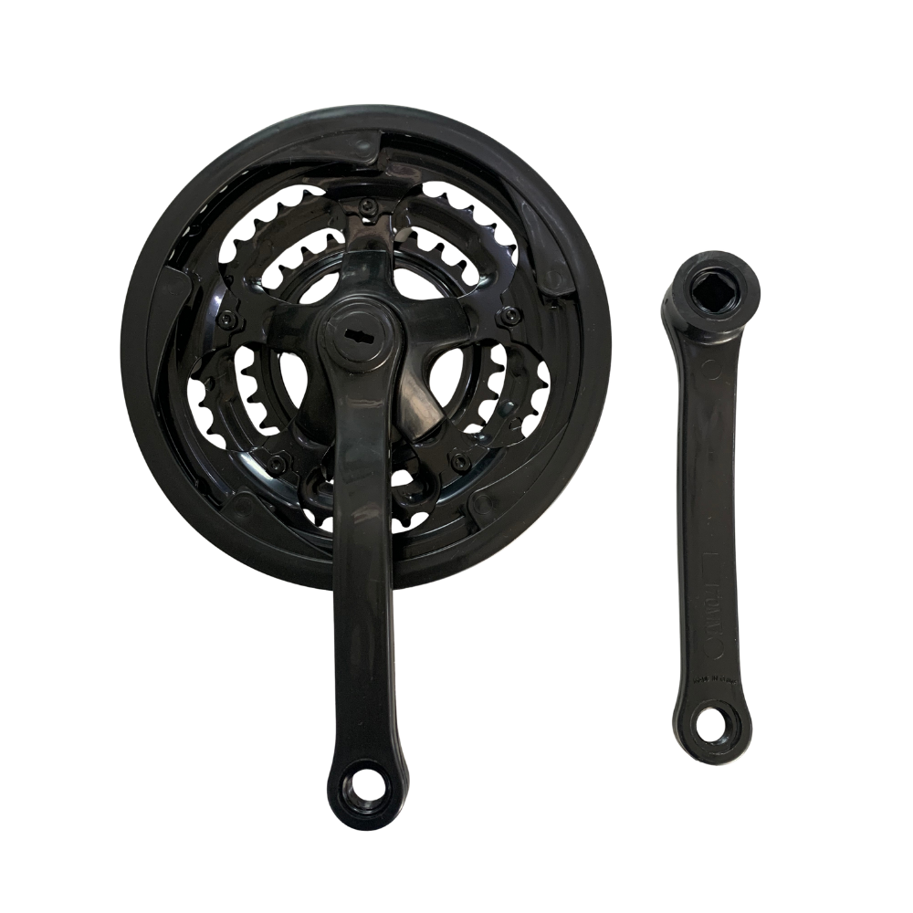 Aftermarket Triple Chain Wheel Set Alloy 18S Black PVC Q/L