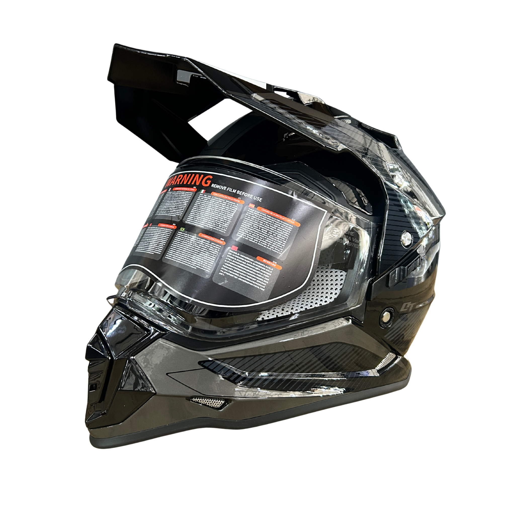 YOHE 632A Black/Grey Adventure Helmet