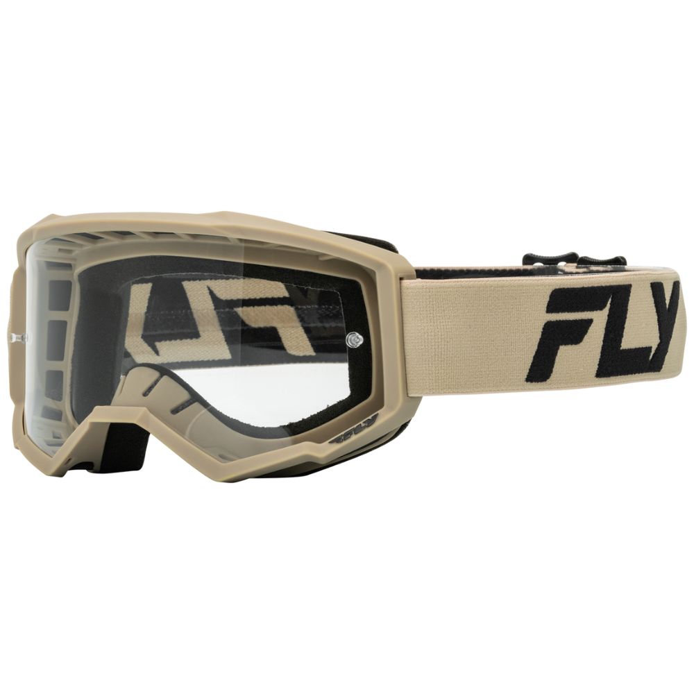 Fly Kids Focus Khaki/Black Clear Goggle