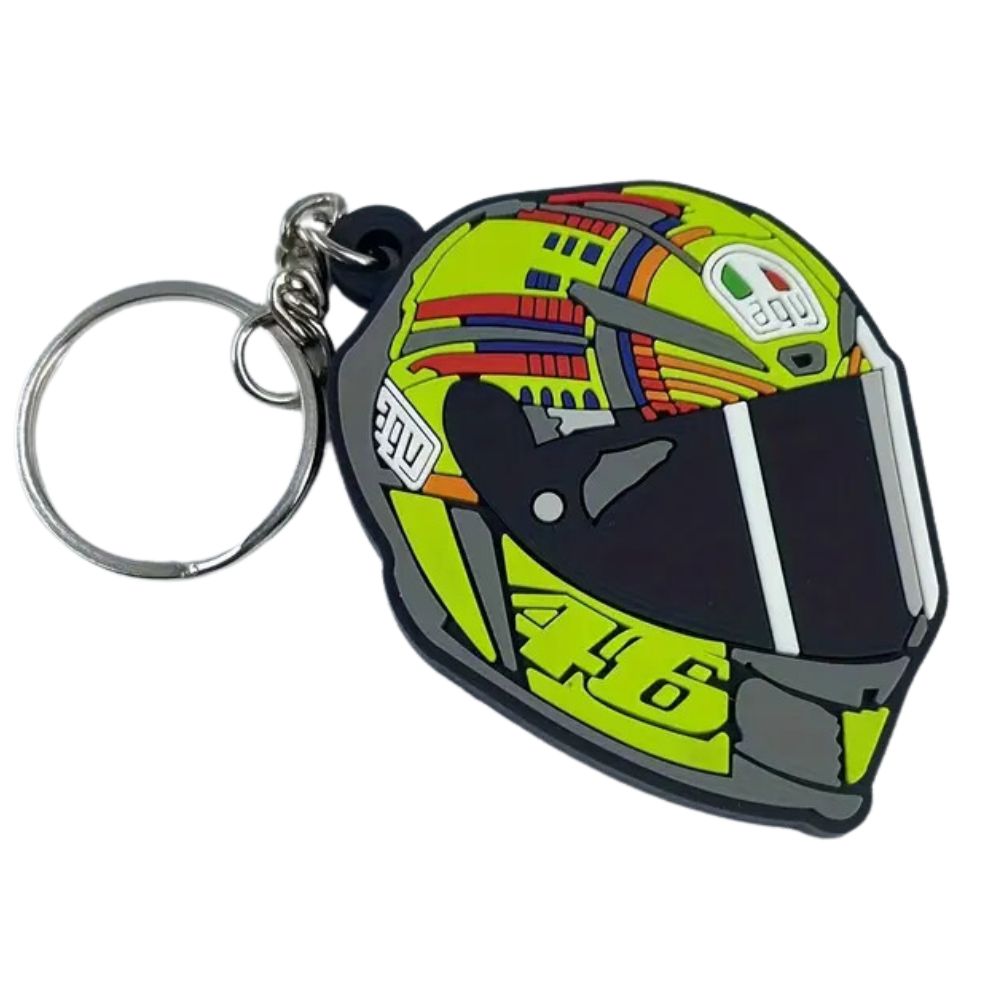 MCA Motorcycle VR46 Sporty Helmet Key Ring