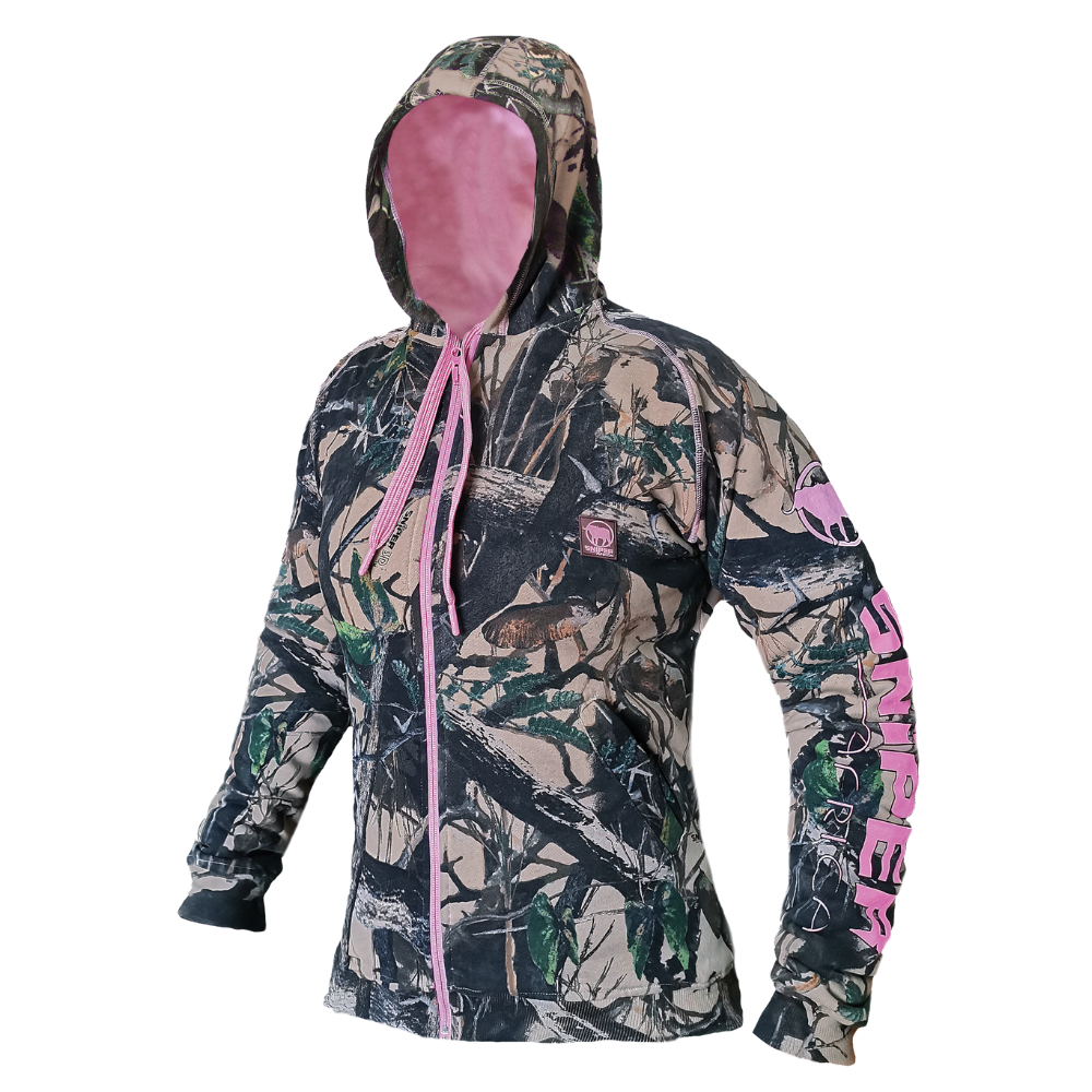 MC Auto: Sniper Africa Ladies 3D Reactor Pink Fleece Hoody