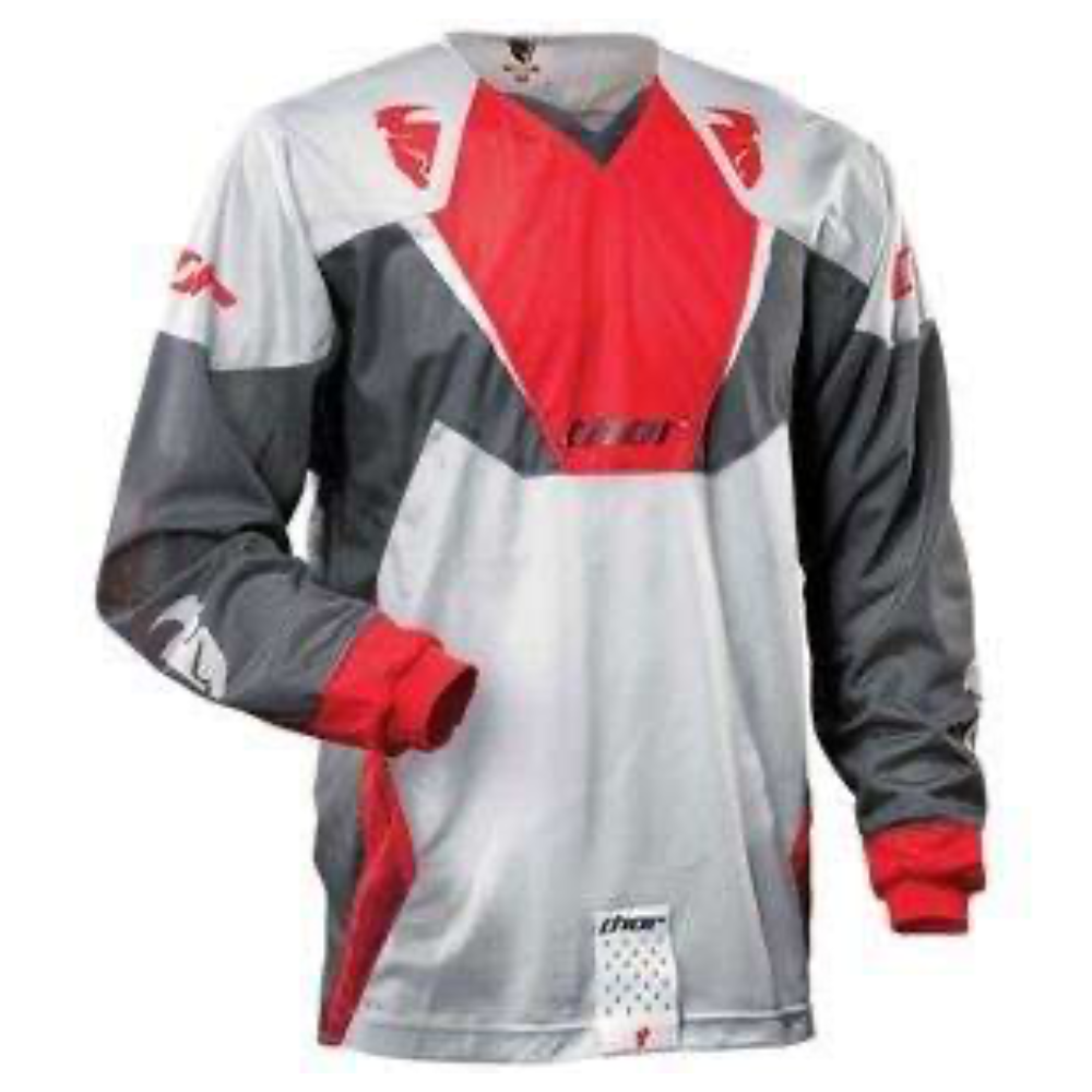 MC Auto: Thor AC Vented Red/Charcoal Jersey
