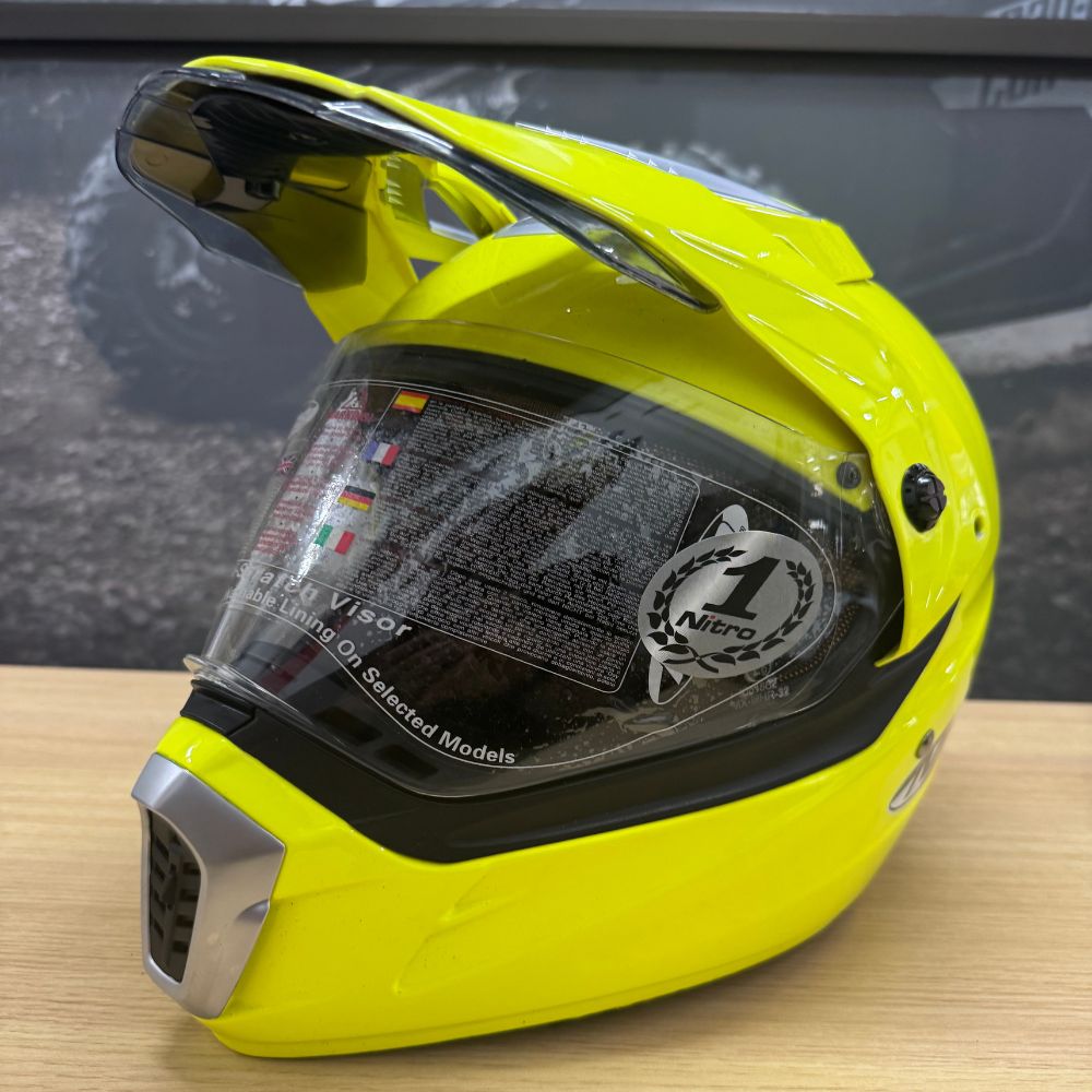 Pre-Loved (USED) Nitro MX450 Fluo Yellow Helmet -(S)