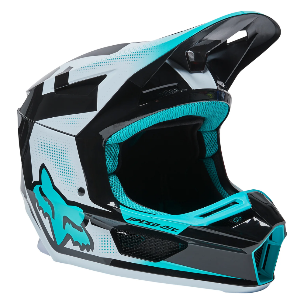Fox V2 Dier Teal Helmet