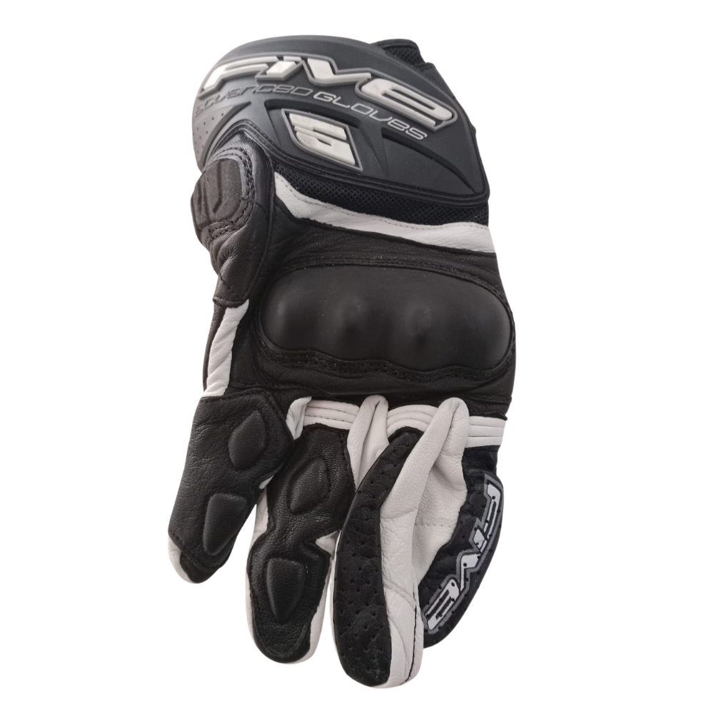 Five Gloves X-Rider Black/White Motorcycle Gloves