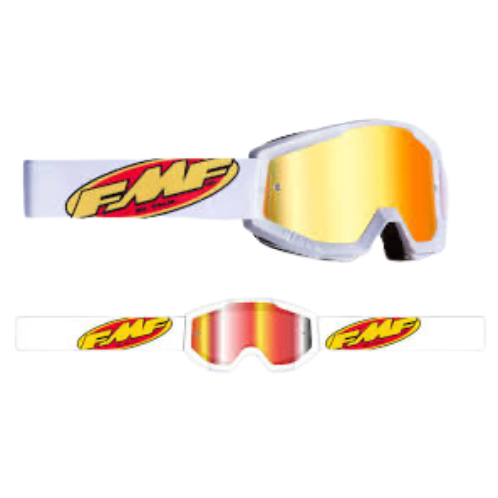 FMF PowerCore White Mirror Goggle
