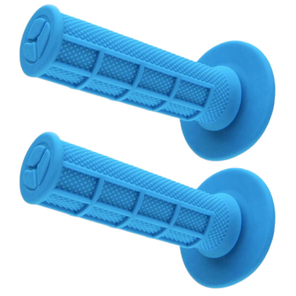 Tag Metals Half Waffle Slim Cyan Grips