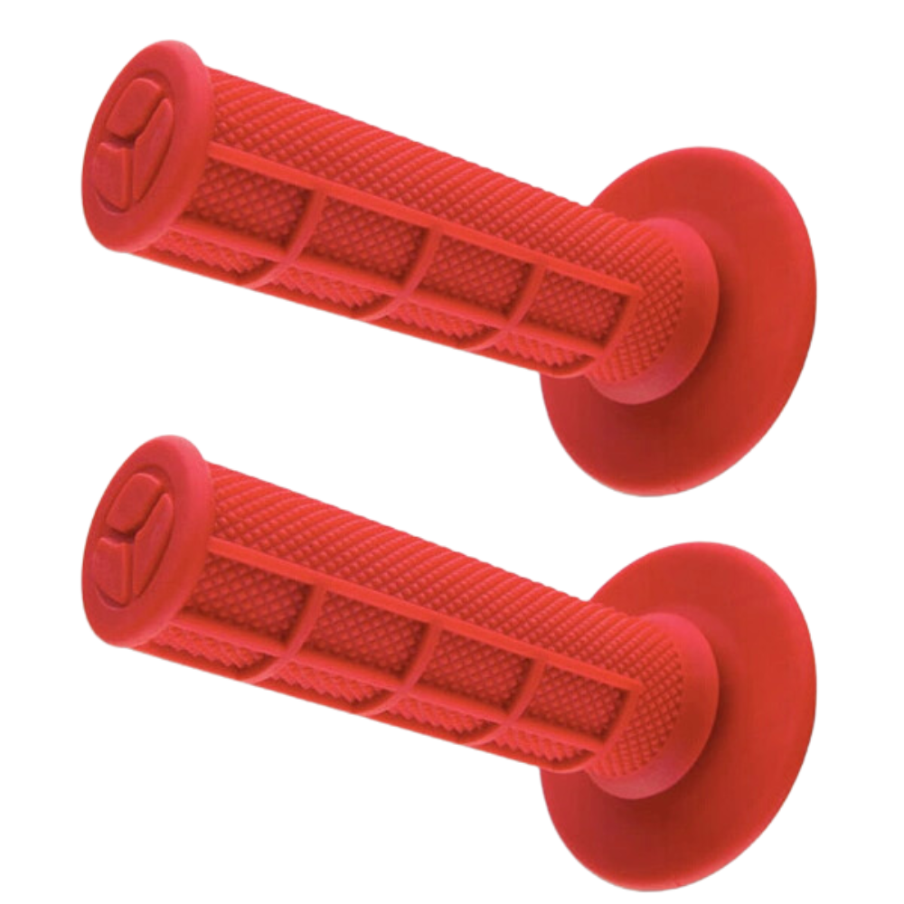 Tag Metals Half Waffle Slim Red Grips
