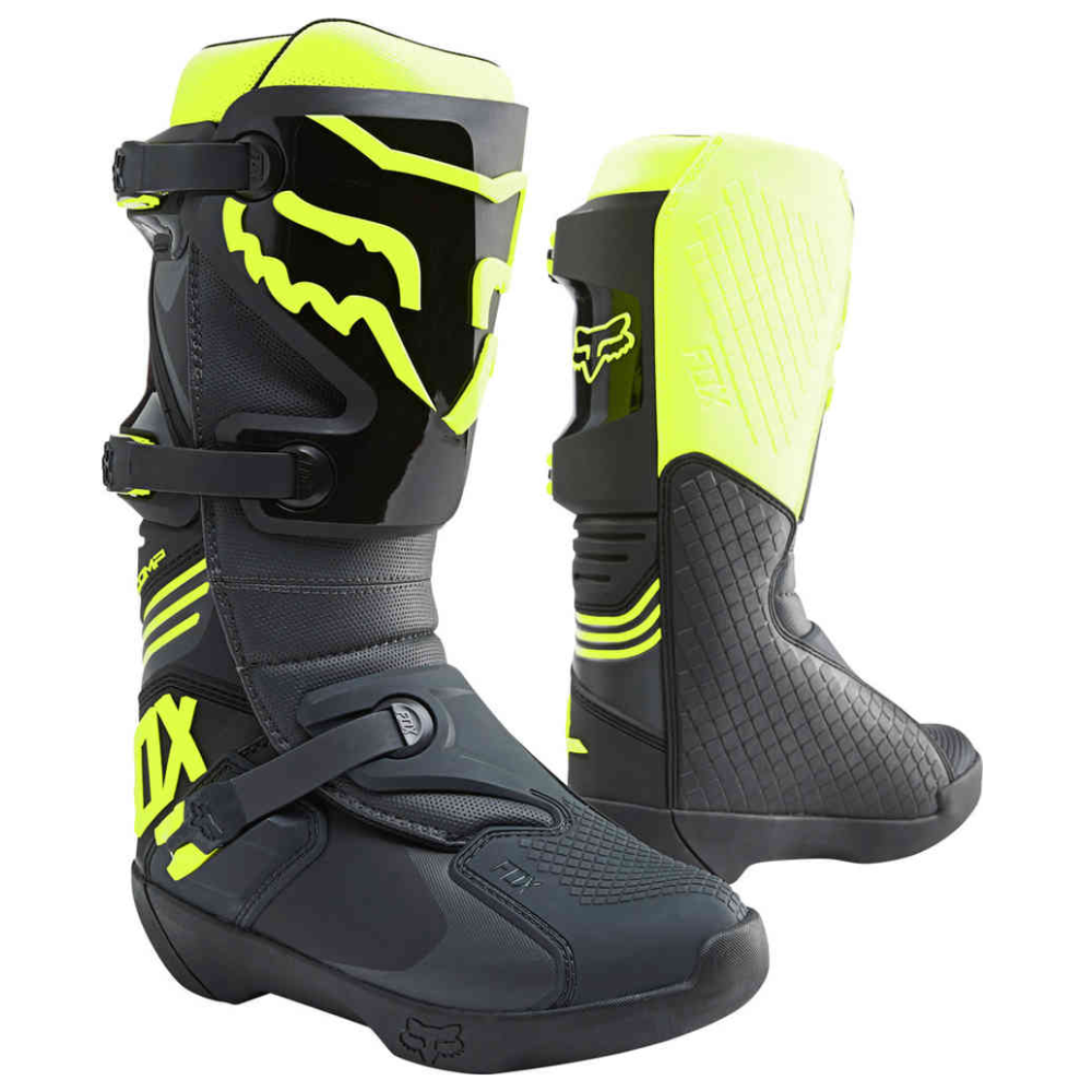 MC Auto: Fox Comp Black/Yellow Boots