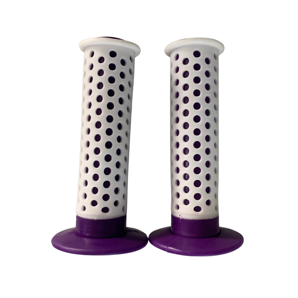 Aftermarket BMX Ocley Purple/ White Grips