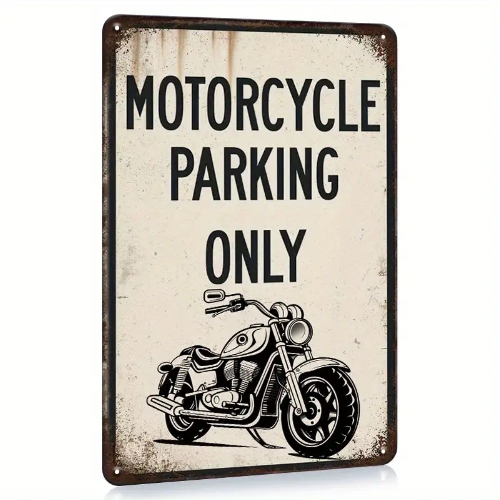 MCA Motorcycle Parking Only- Metal Sign