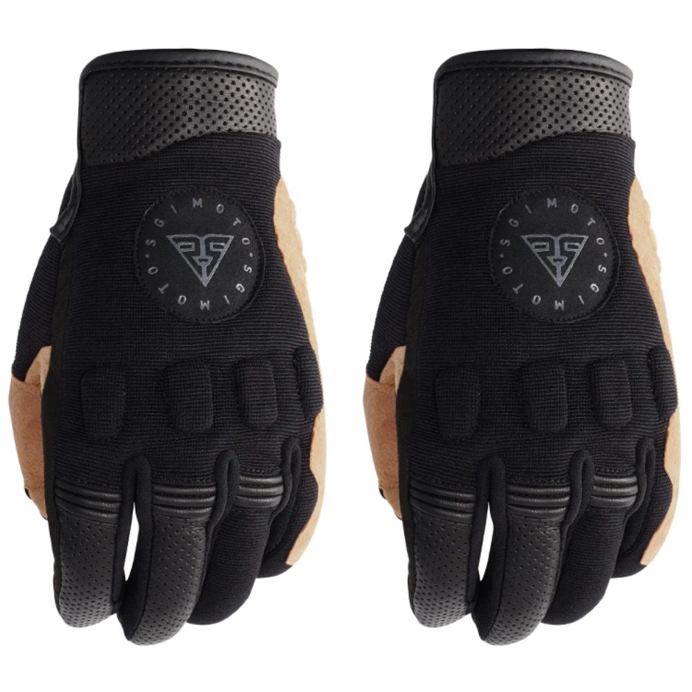 Spirit Raider Black/Tan Motorcycle Gloves