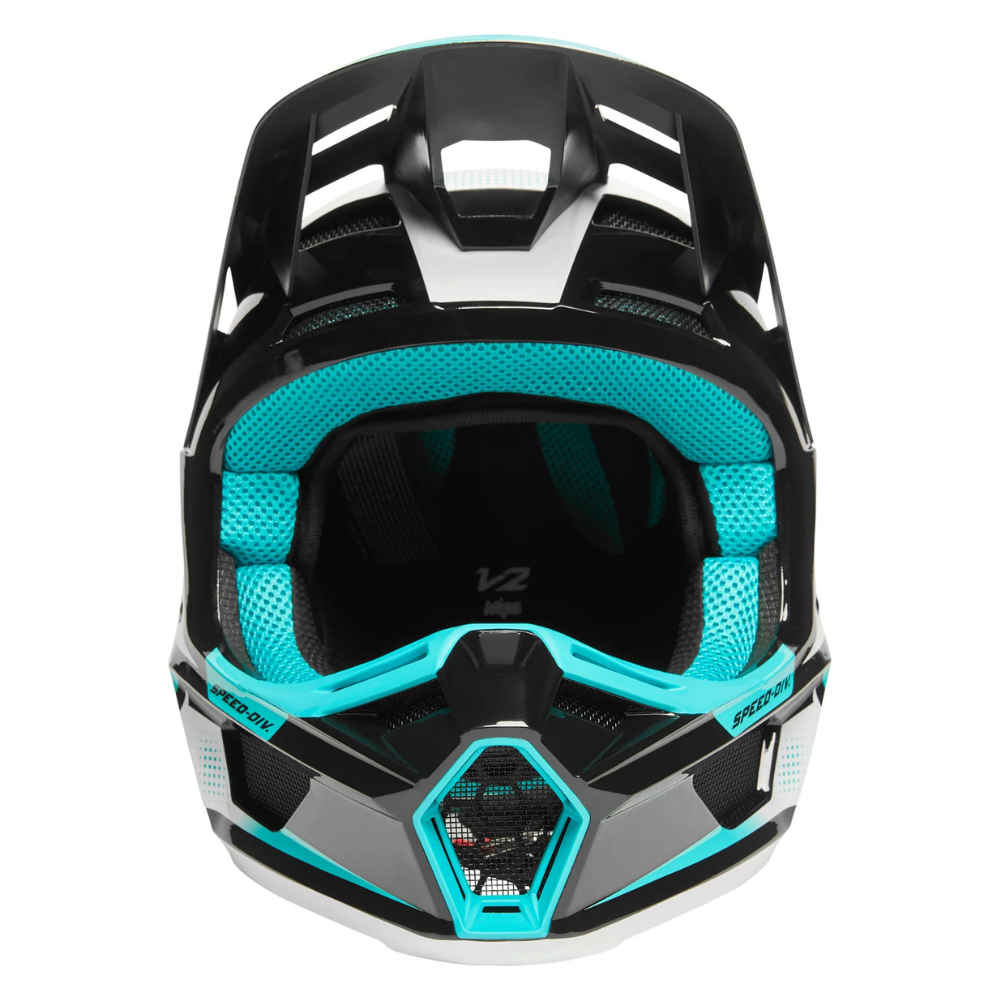 Fox V2 Dier Teal Helmet