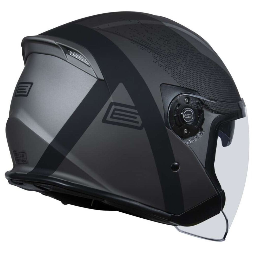 MC Auto: Origine Palio 2.0 Hyper Bluetooth Black/Titanium Jet Helmet