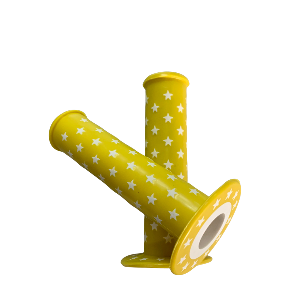 Aftermarket BMX Star Yellow/ White Grips