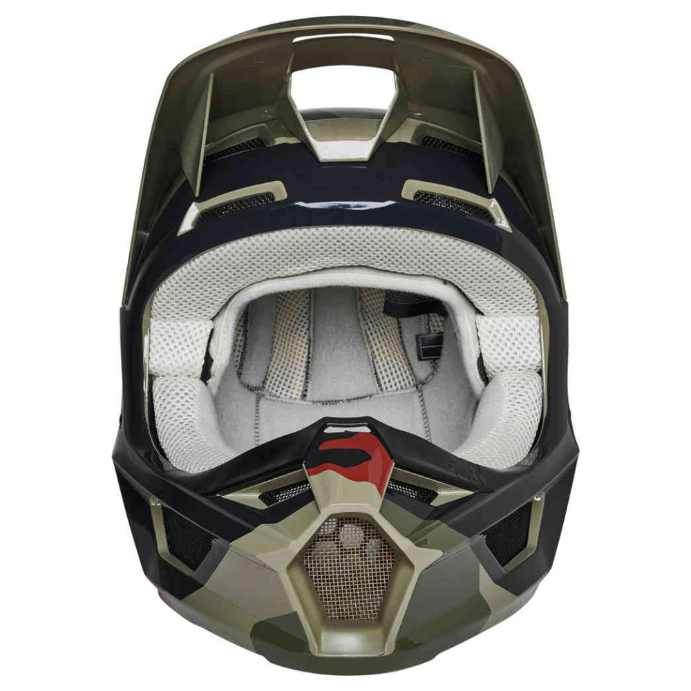 Fox V1 BNKR Green Camo Helmet