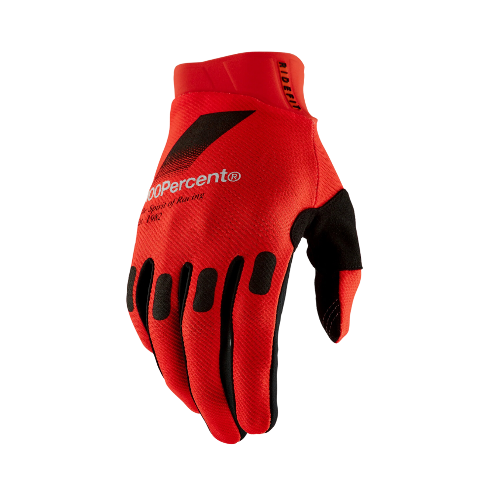 MC Auto: 100% Ridefit Red Gloves