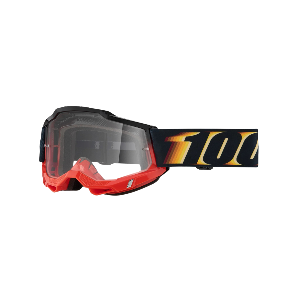 100% Accuri2 Stamino 2 Red Clear Goggle