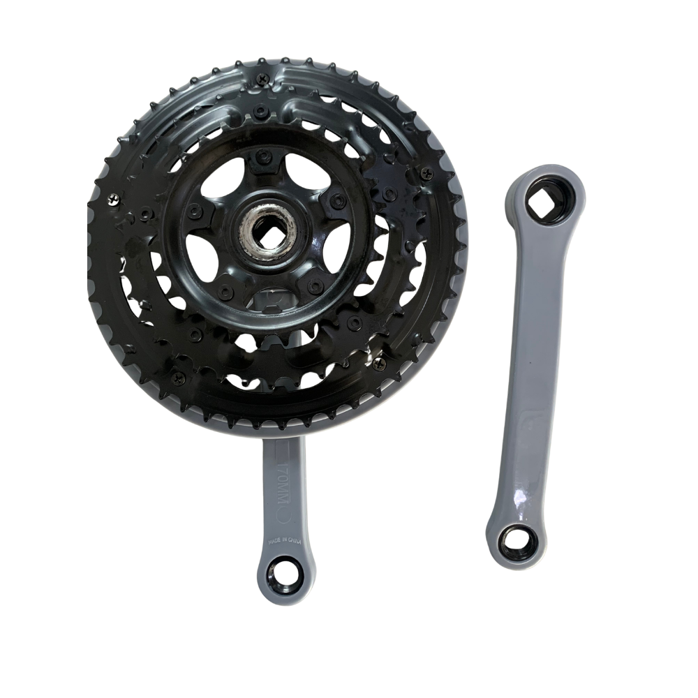 Aftermarket Triple Chain Wheel Set Alloy 18S Grey PVC Q/L