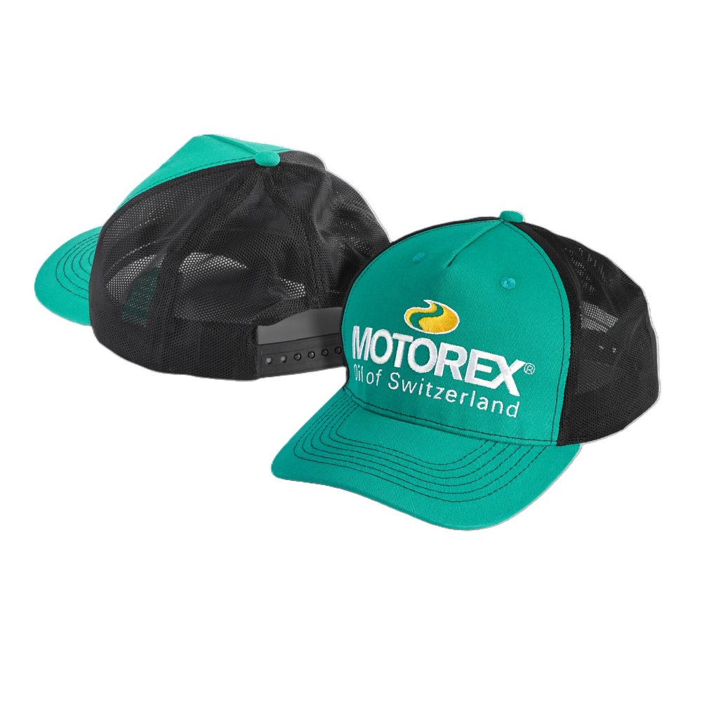 Motorex Black/Teal Trucker Cap