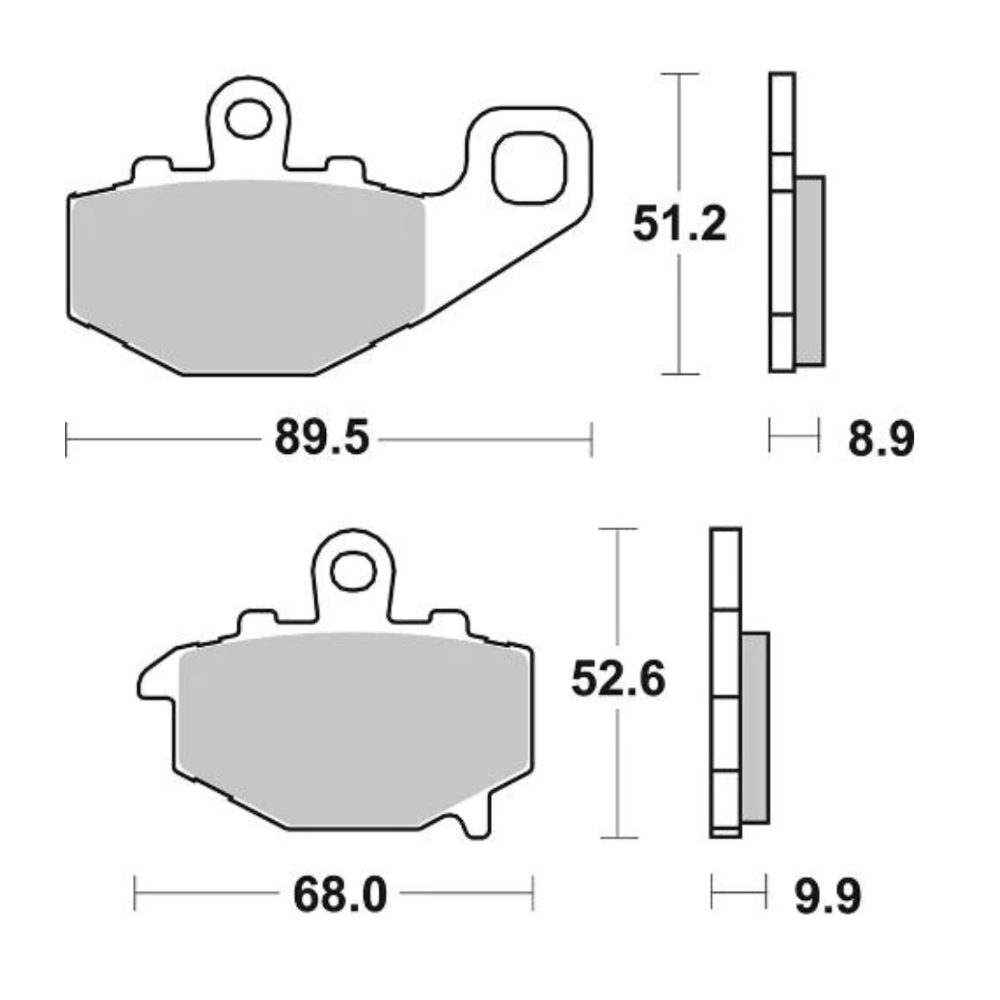 SBS 687LS Rear Brake Pads