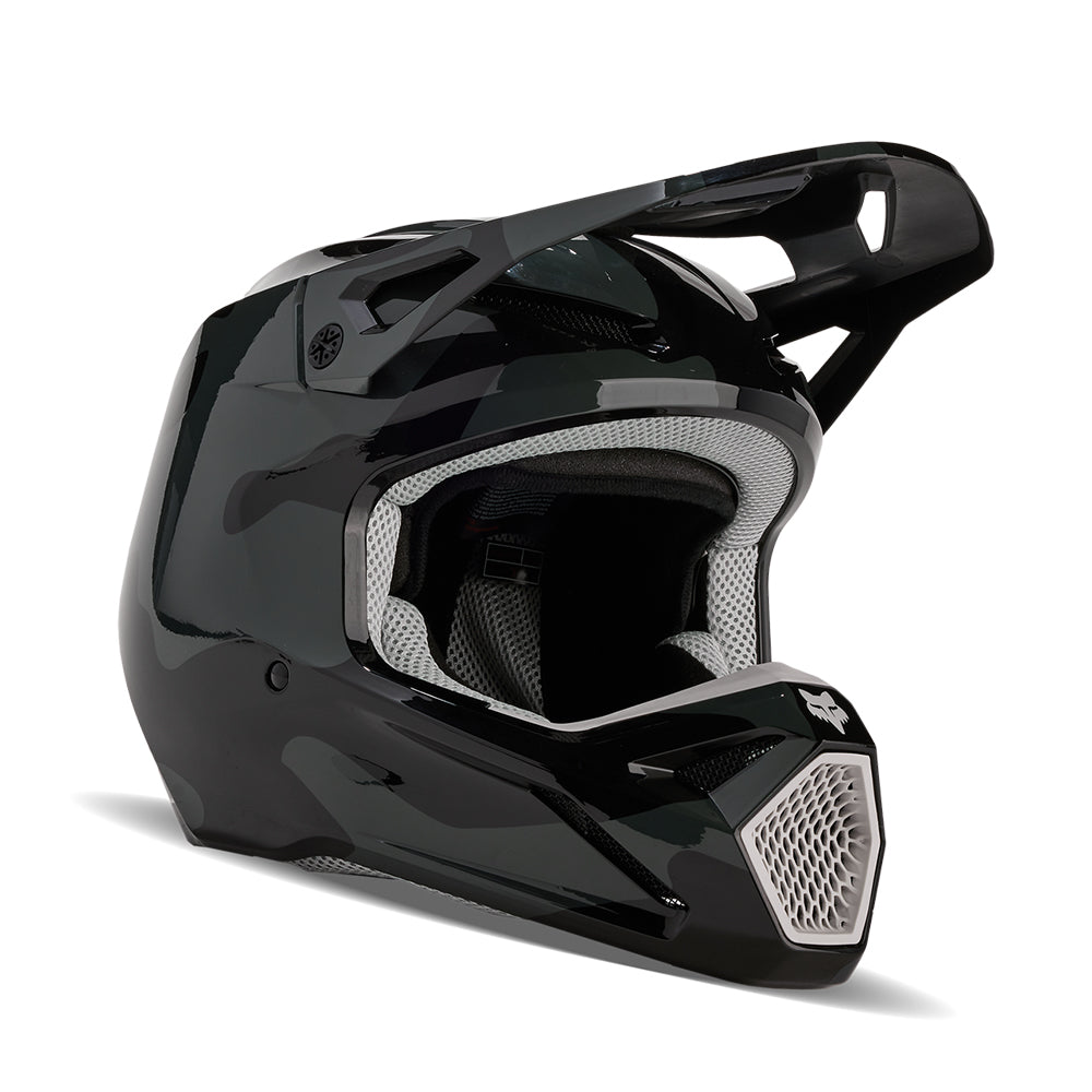 Fox V1 BNKR Black/Camo Helmet