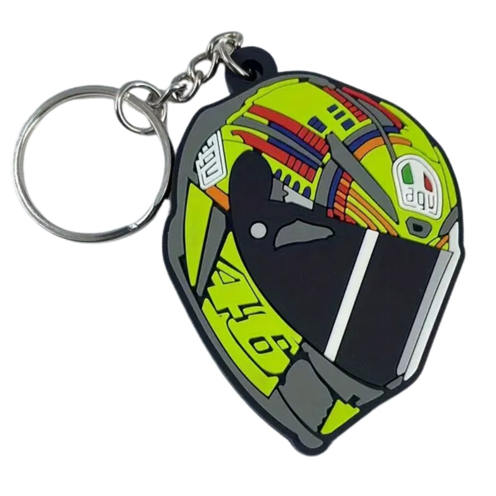 MCA Motorcycle VR46 Sporty Helmet Key Ring