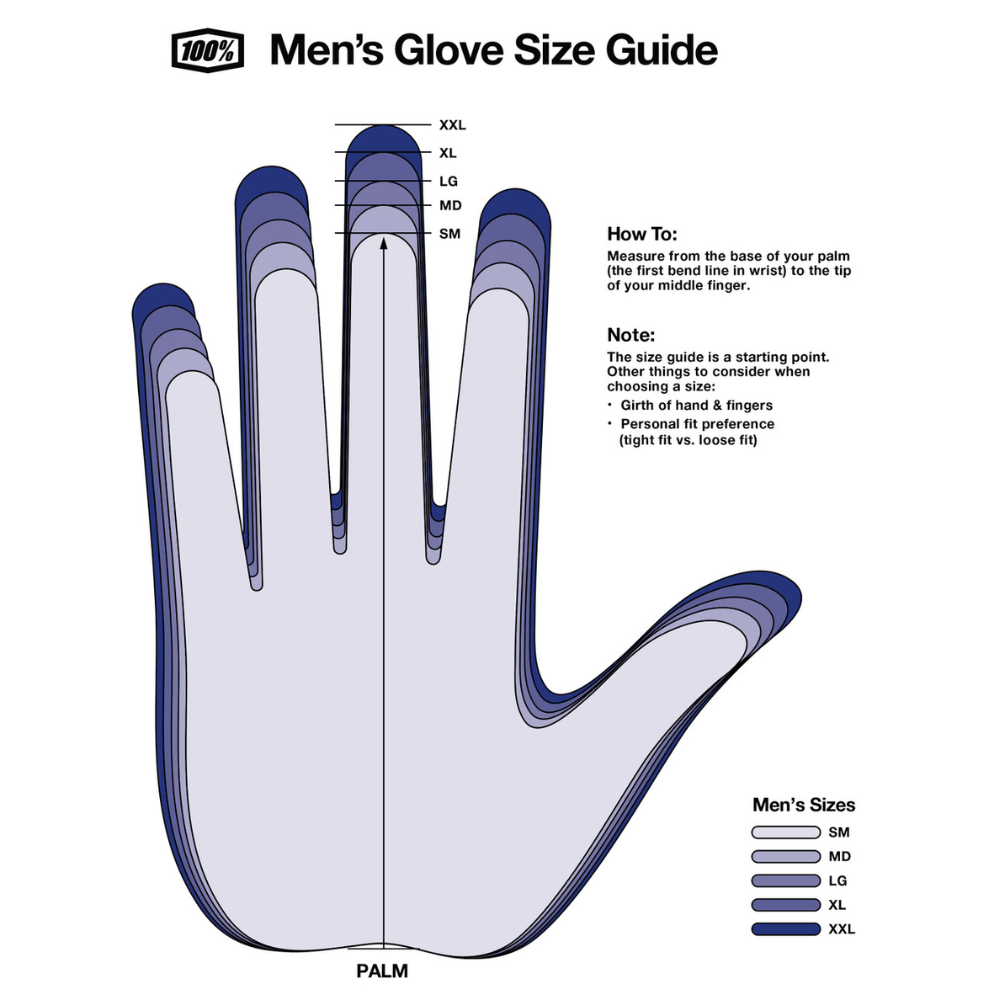 MC Auto: 100% Itrack Rewind Black Gloves