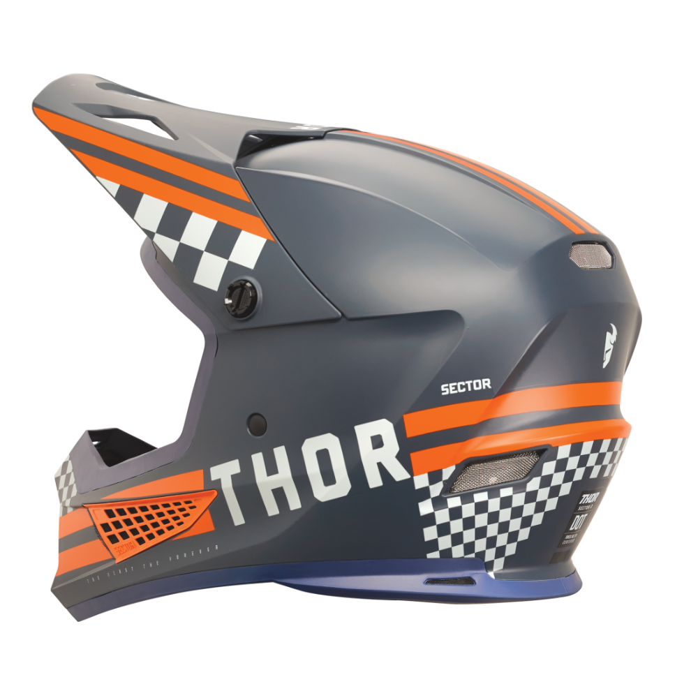 MC Auto: Thor Sector 2 Combat Midnight/Orange Helmet