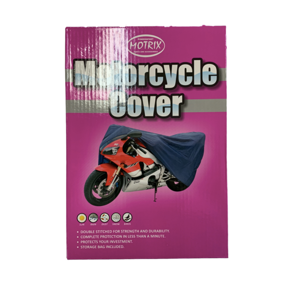 MC Auto: Motrix Universal Navy Motorcycle Dust Cover