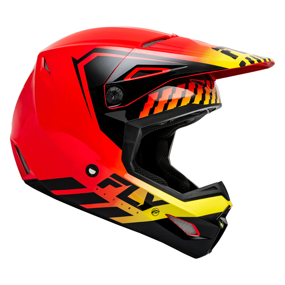 MC Auto: Fly Kinetic Menace Red/Black/Yellow Helmet