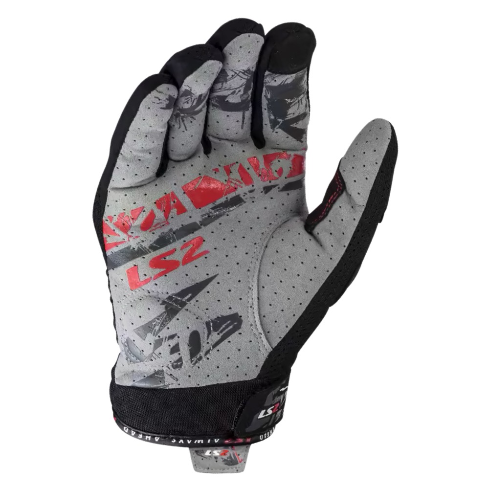 MC Auto: LS2 Chaki Man Black Gloves