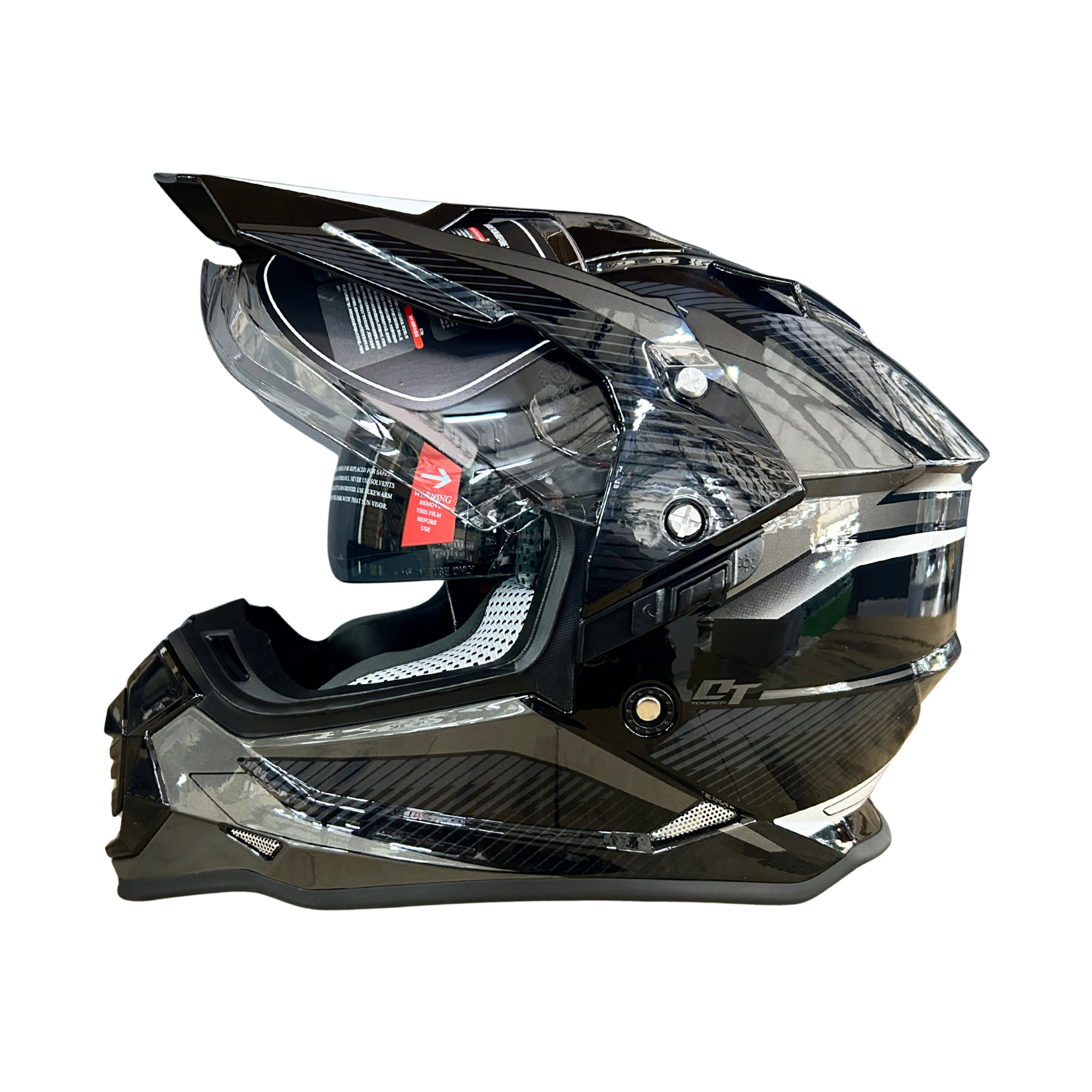 YOHE 632A Black/Grey Adventure Helmet