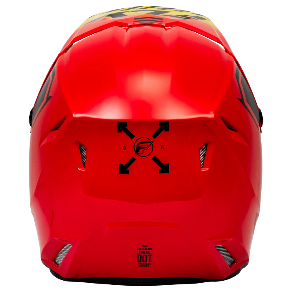 Fly Kids Kinetic Menace Red/Black/Yellow Helmet