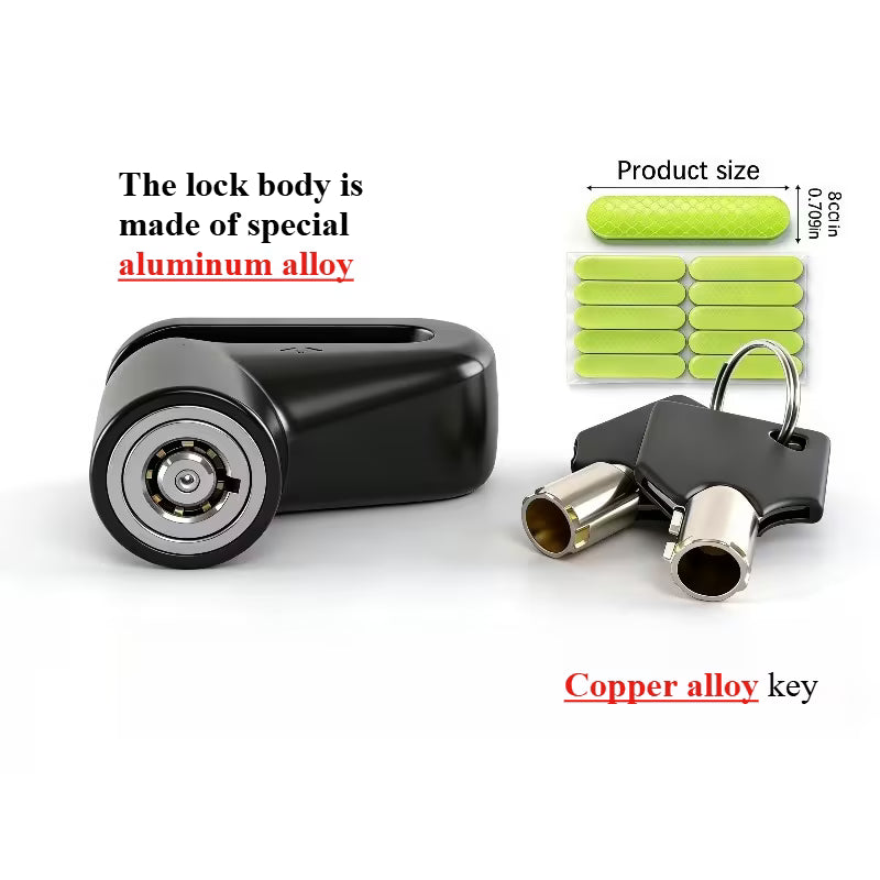 Aftermarket Heavy-Duty Motorcycle Disc Lock