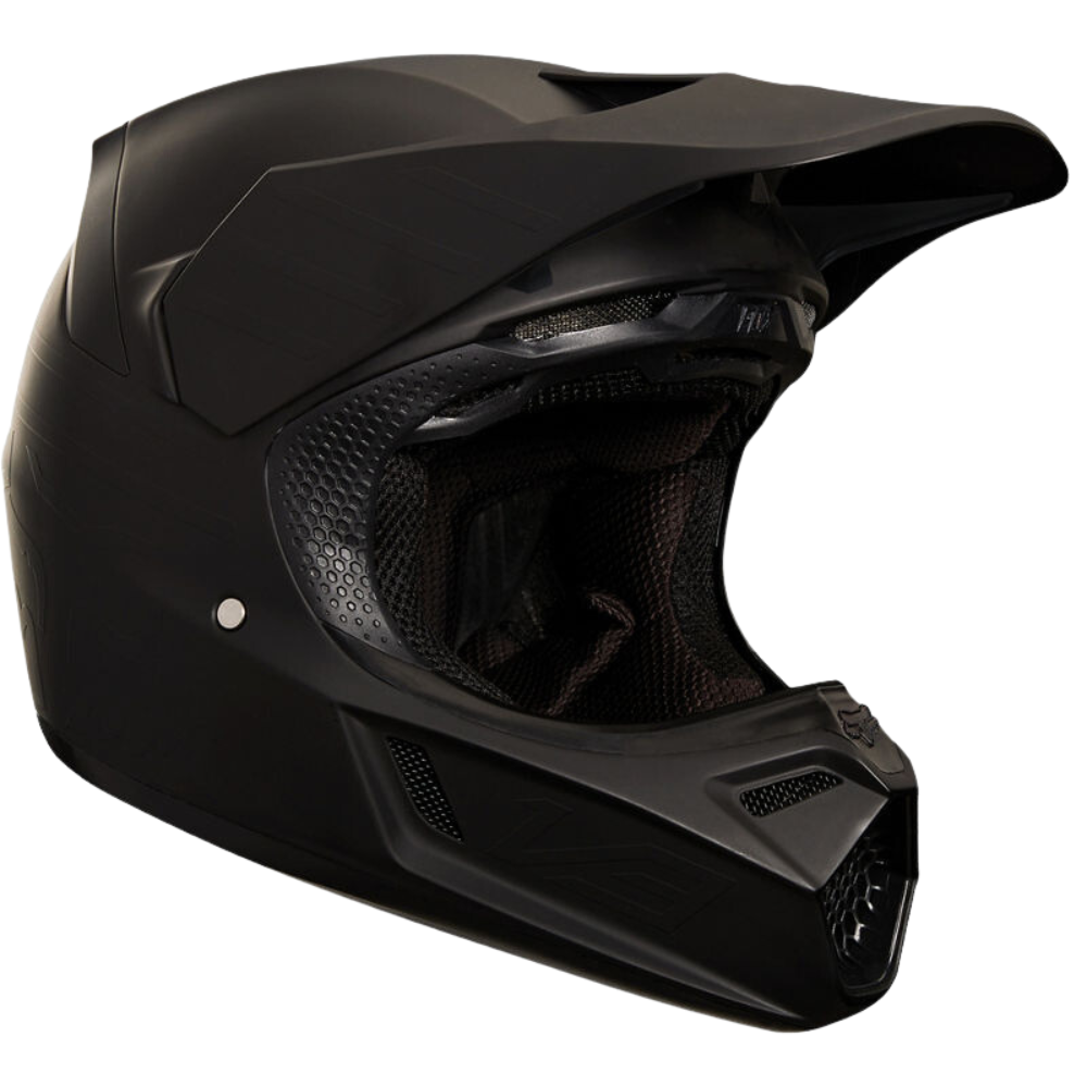 MC Auto: Fox V3 Matte Carbon Black Helmet