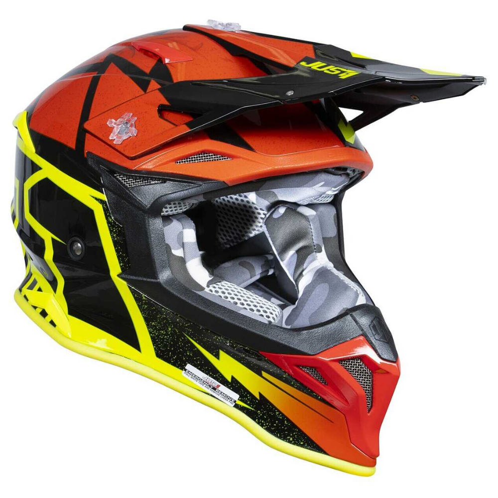 MC Auto: Just 1 J39 Poseidon Fluo Yellow/Red/Black Helmet