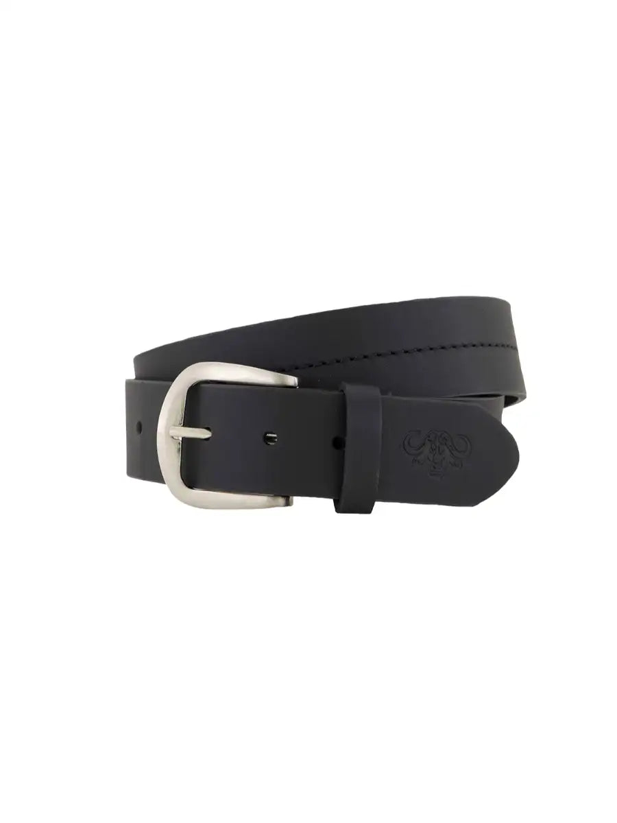 Sniper Africa Black Centre Stitch Leather Belt