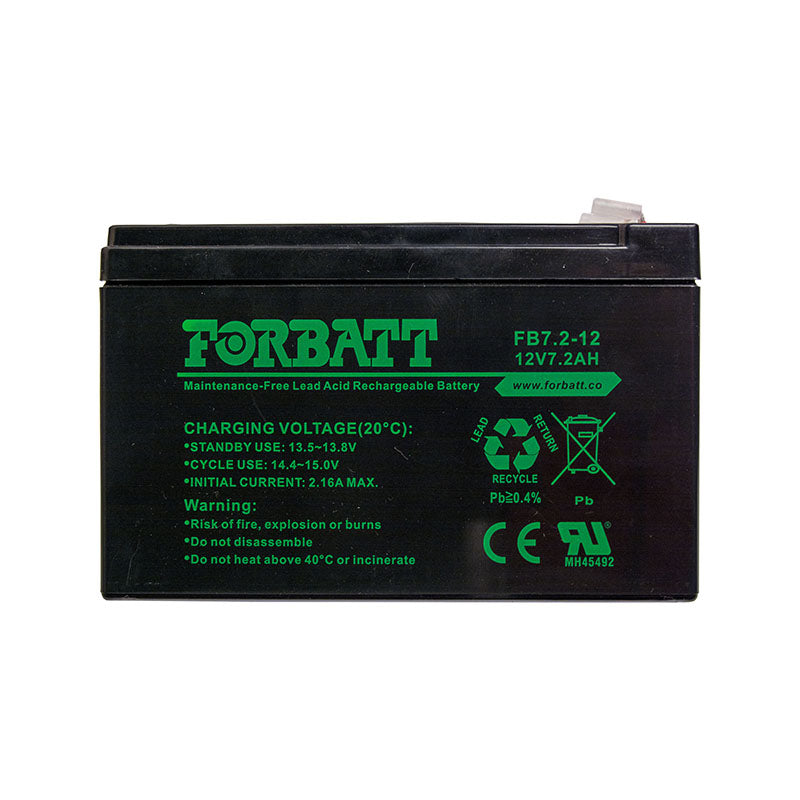 Forbatt AGM 12V VRLA 7.2AH Battery