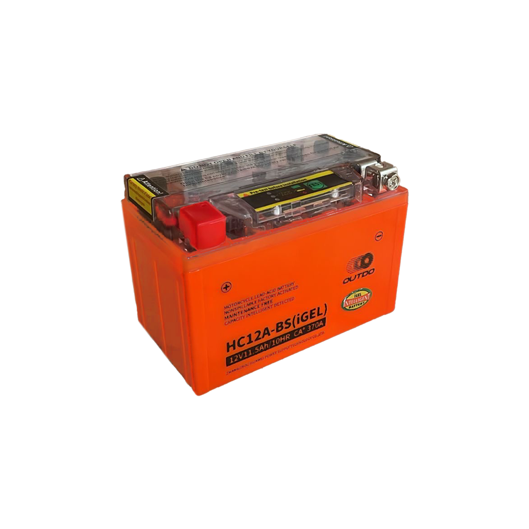 OUTDO HC12A-BS (IGEL) – Motorcycle Battery – 12V-11.5Ah