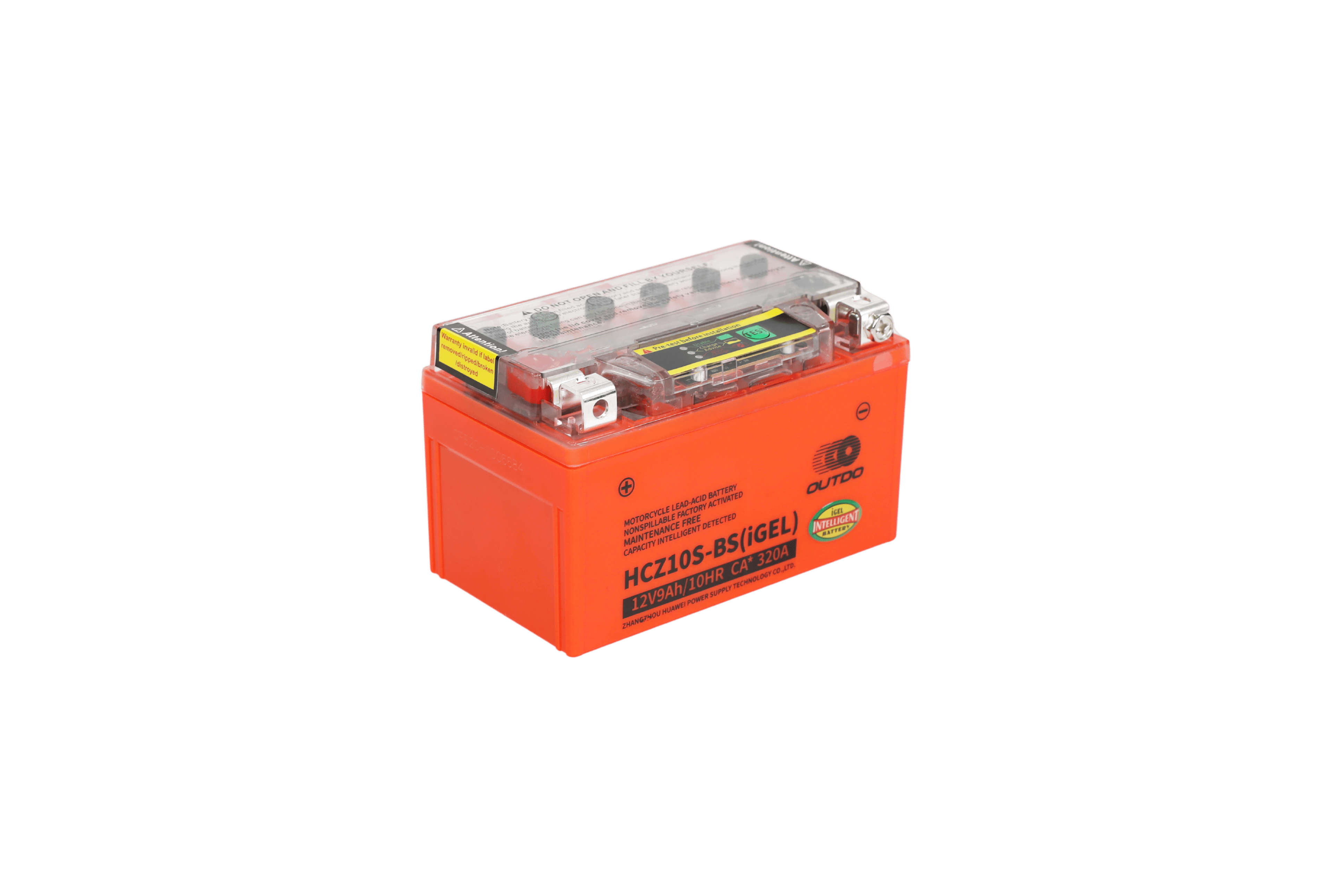 OUTDO HCZ10S-BS (IGEL) – Motorcycle Battery – 12V-8.6Ah