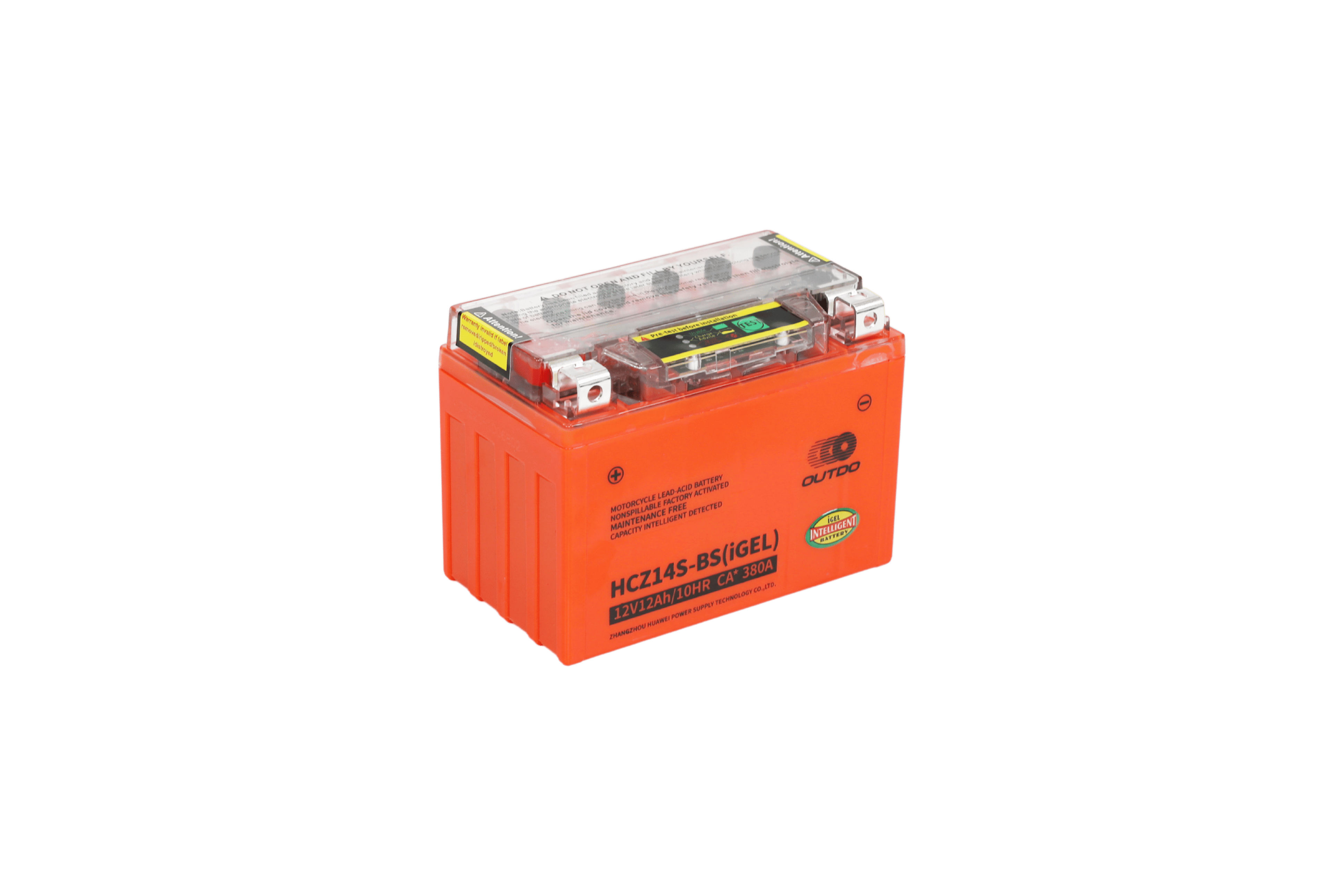 OUTDO HCZ14S-BS (IGEL) – Motorcycle Battery – 12V-12Ah