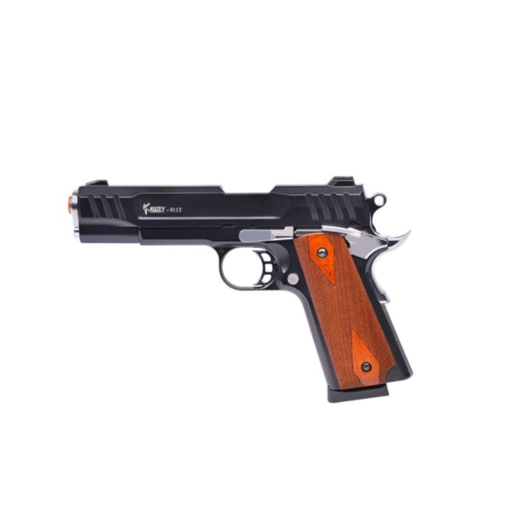 Kuzey Arms 911T Black/Chrome Blank Gun