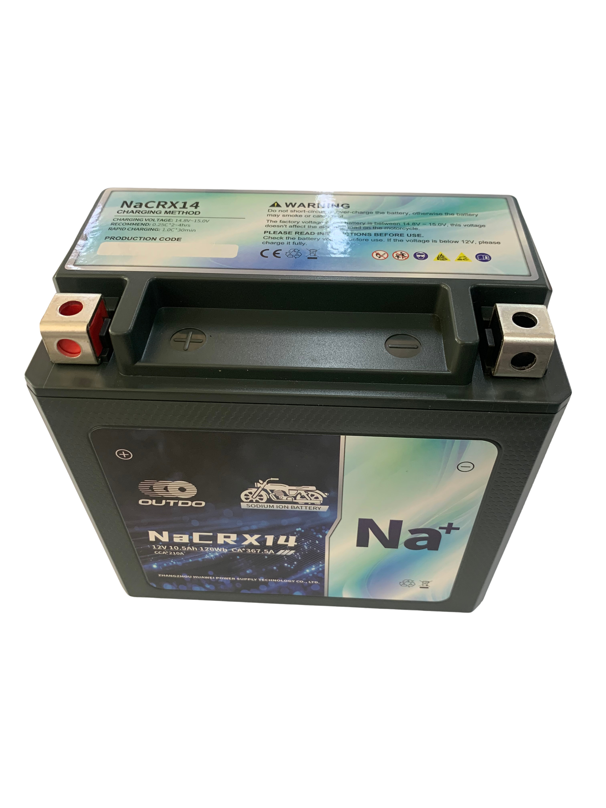 OUTDO NaCRX14 Sodium – Motorcycle Battery – 12V-10.5Ah
